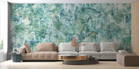Fresh Green Vibes Tropical Forest Wallpaper Mural - Giffywalls