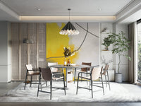 Abstract geometric wall mural

