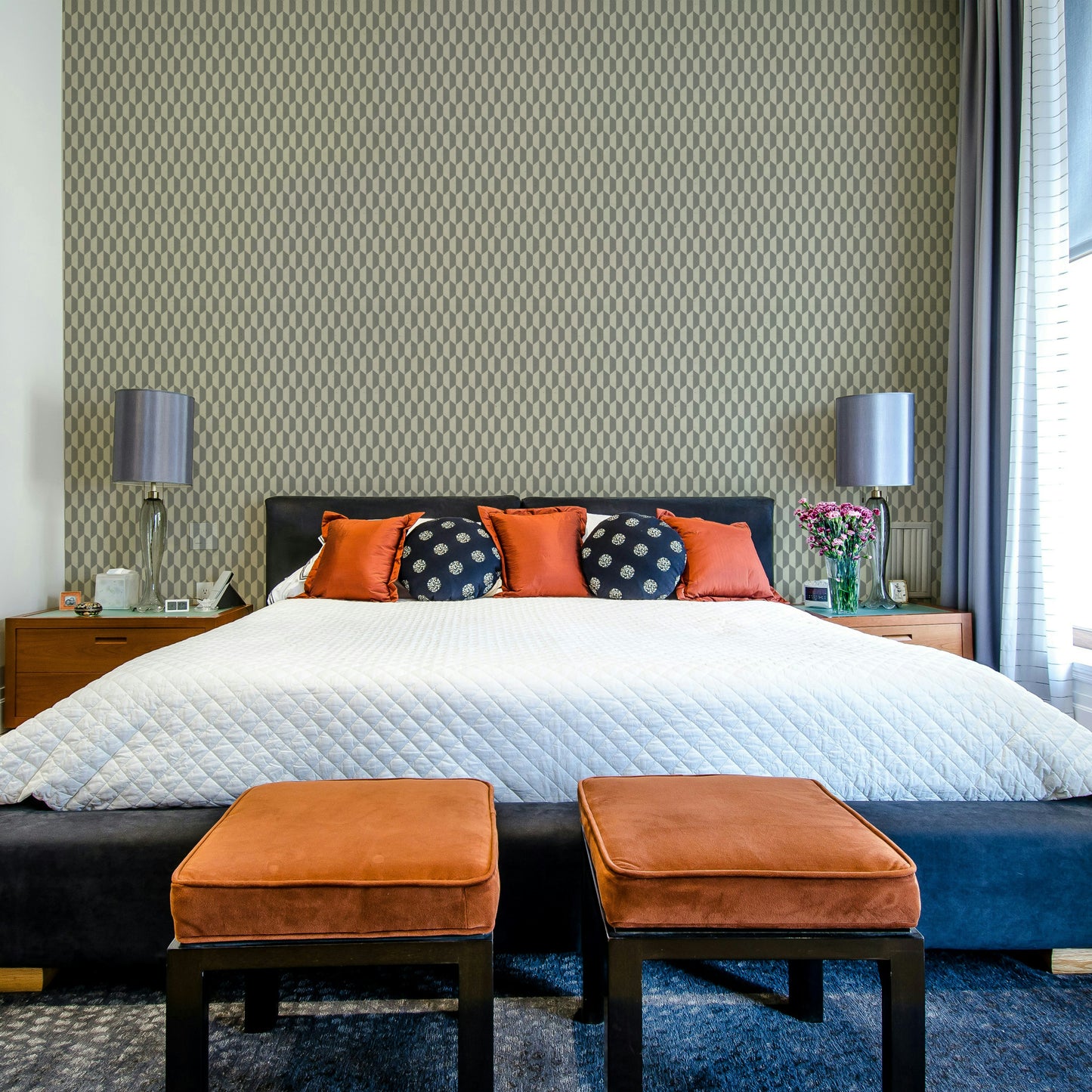 3D hexagon pattern for modern wall decor

