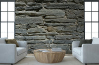 Grey Stone Layers Wall Mural -2566575