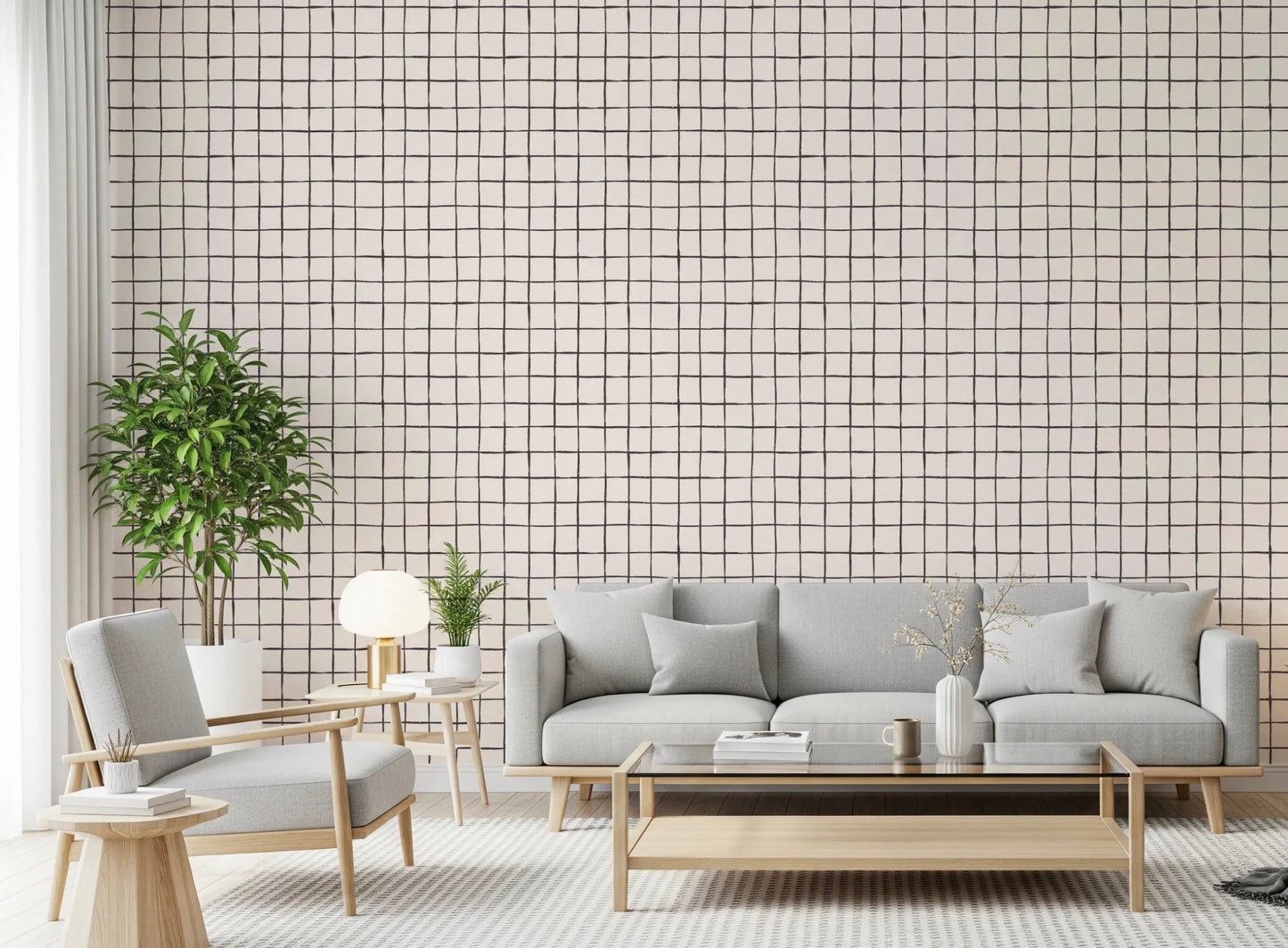 Grid Sketch Wallpaper⁠