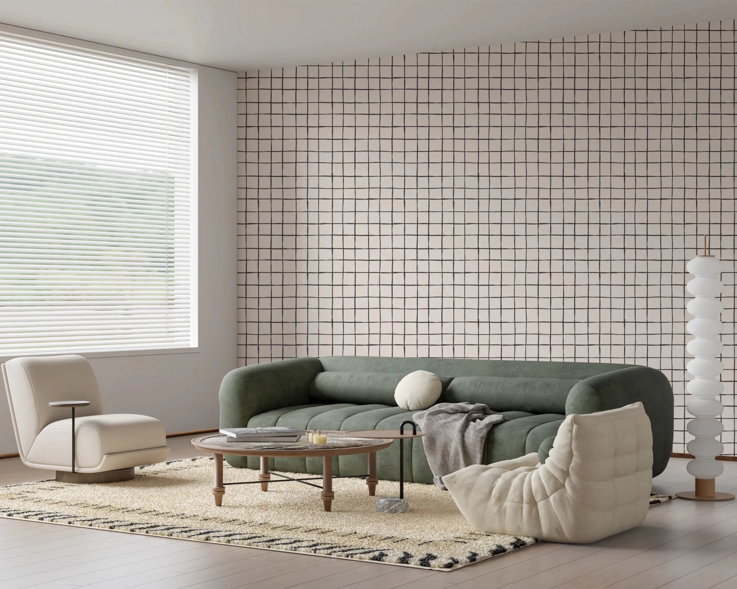 Grid Sketch Wallpaper⁠