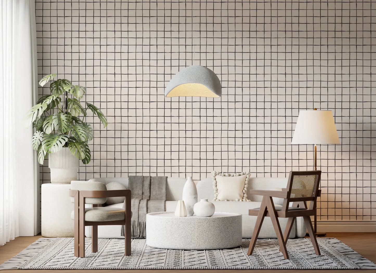 Grid Sketch Wallpaper⁠