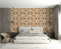 The artistic style is simple and graphic, reminiscent of the 1970s.
