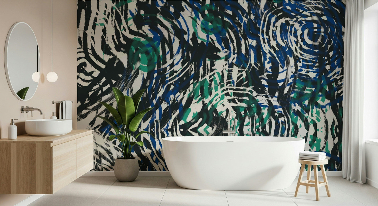 A classic abstract design wallpaper for walls.