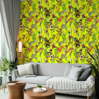 Soft boho-style wallpaper for cozy interiors

