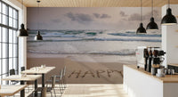 Happy Beach Vibes Wall Mural