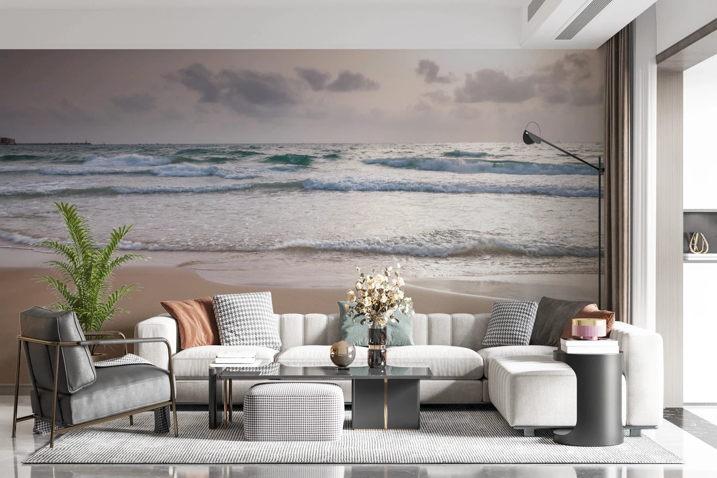 Happy Beach Vibes Wall Mural