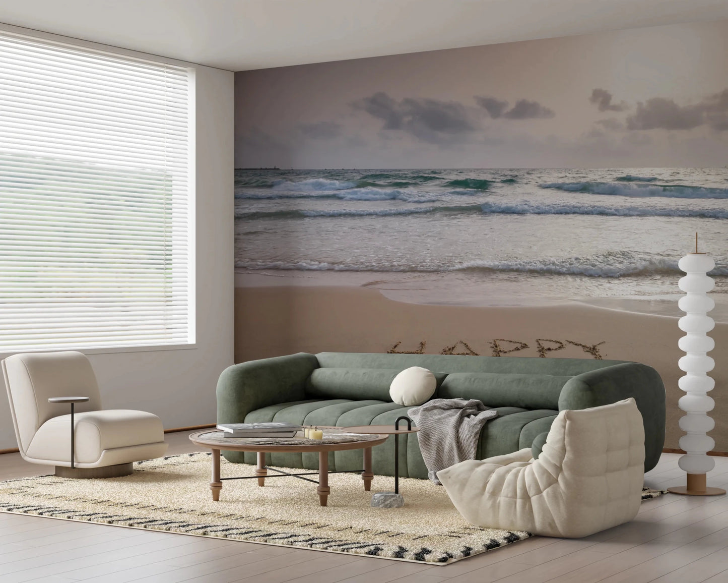 Happy Beach Vibes Wall Mural