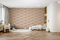 Bold and playful rainbow wallpaper for interiors

