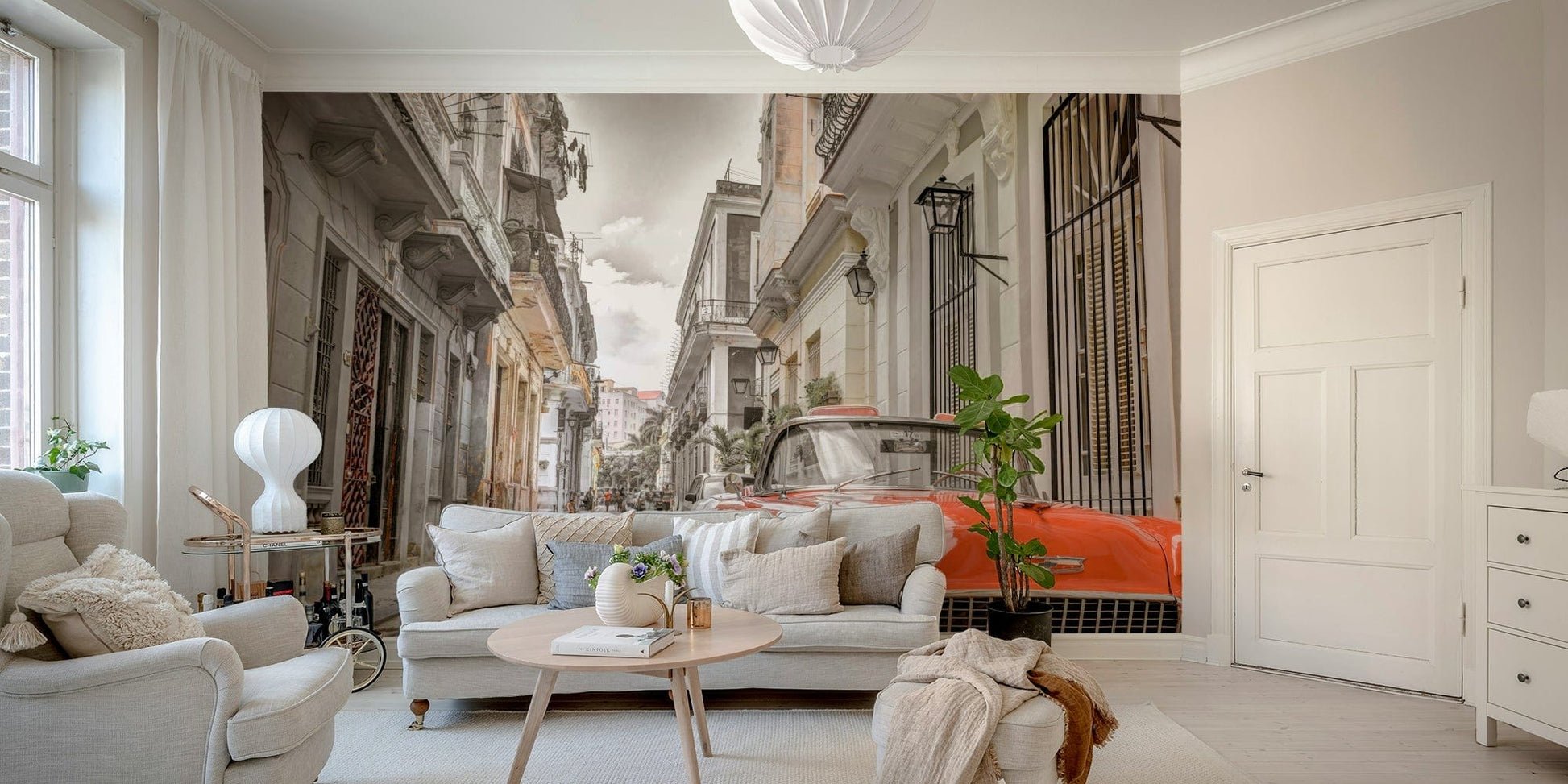 Havana Ride stylish mural wallpaper