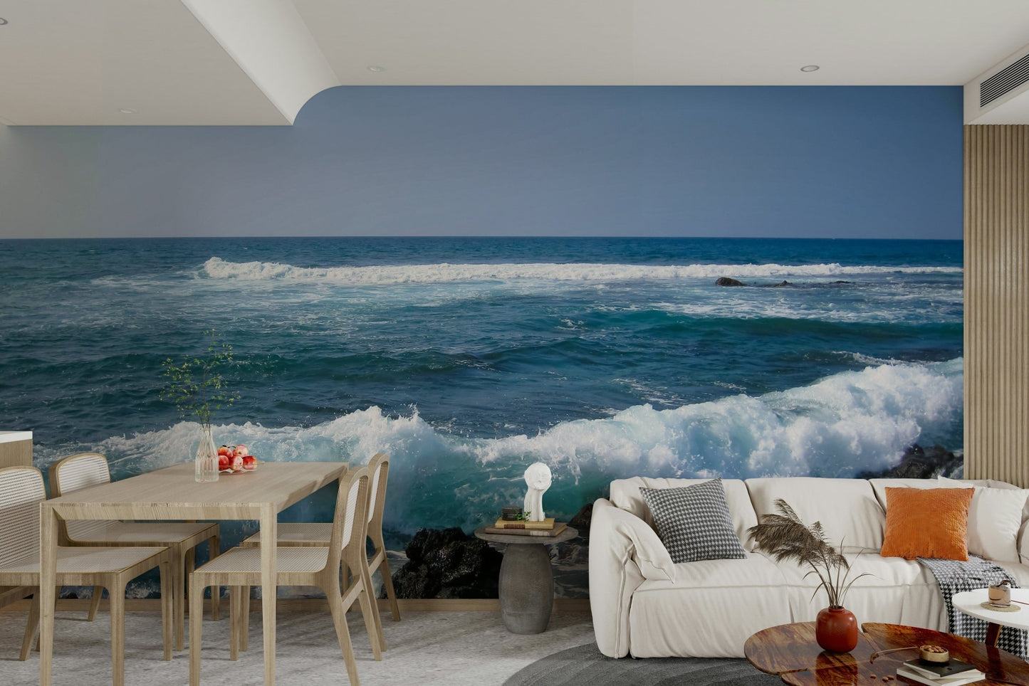 Brings the essence of Hawaii's shoreline indoors

