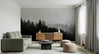 Stunning Canyon Woodland Haze, a wall mural of a misty wilderness.