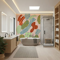 A beautiful modern art wall mural of abstract motion.