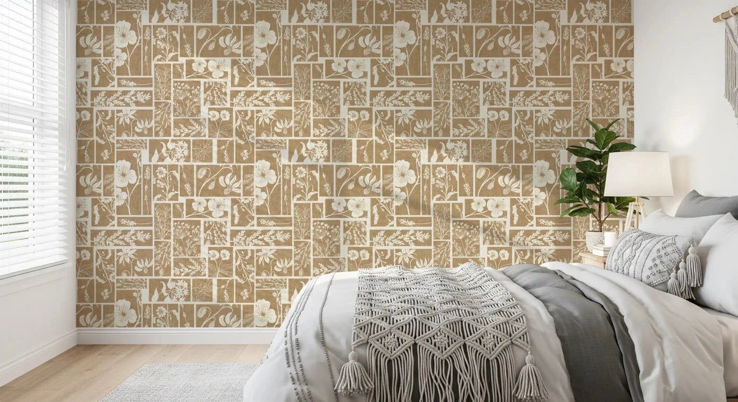 Heirloom Botanical Patch Wallpaper⁠