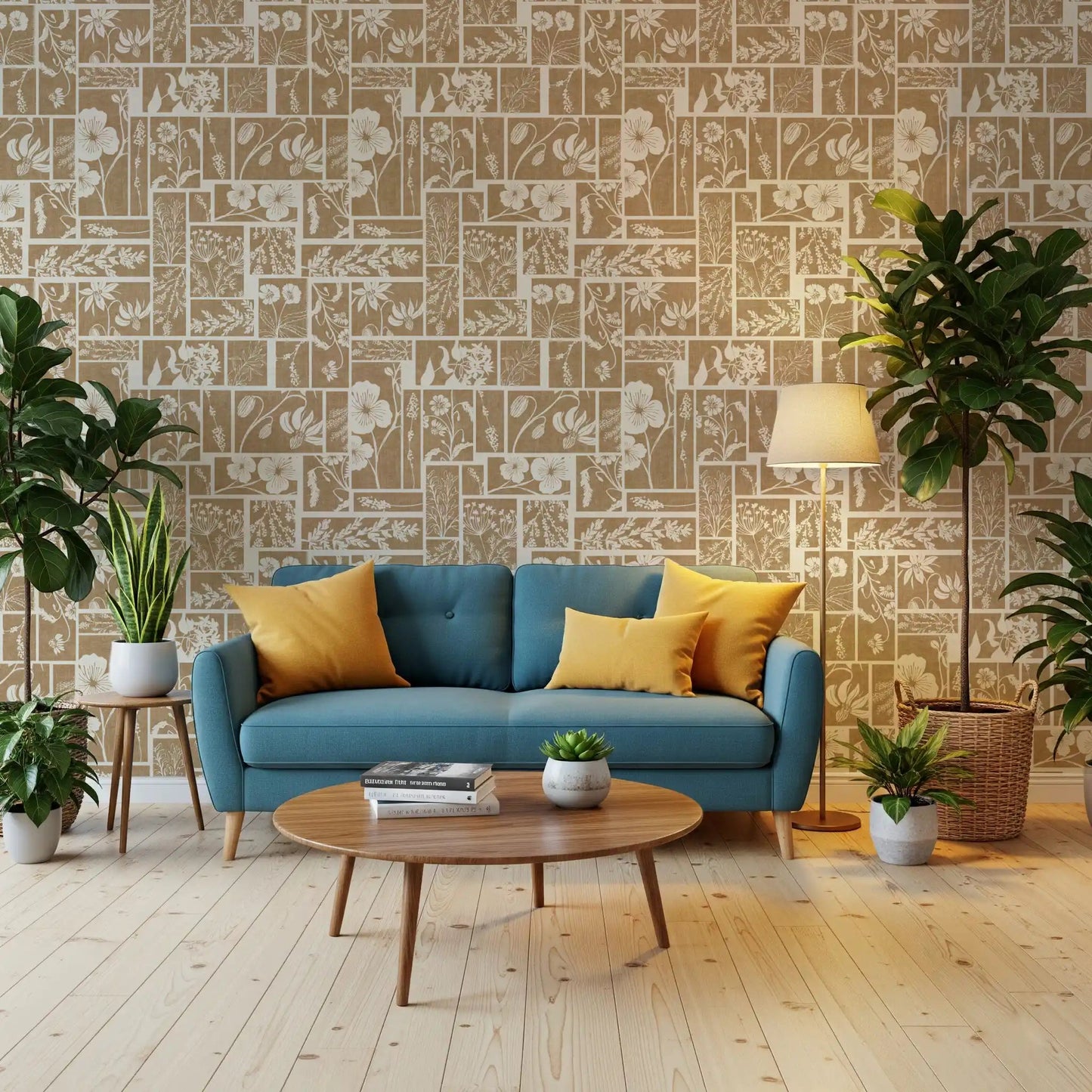 Heirloom Botanical Patch Wallpaper⁠