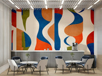 Clean lines and cool, muted color palette.
