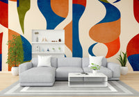 Wall covering inspired by Scandinavian aesthetics.
