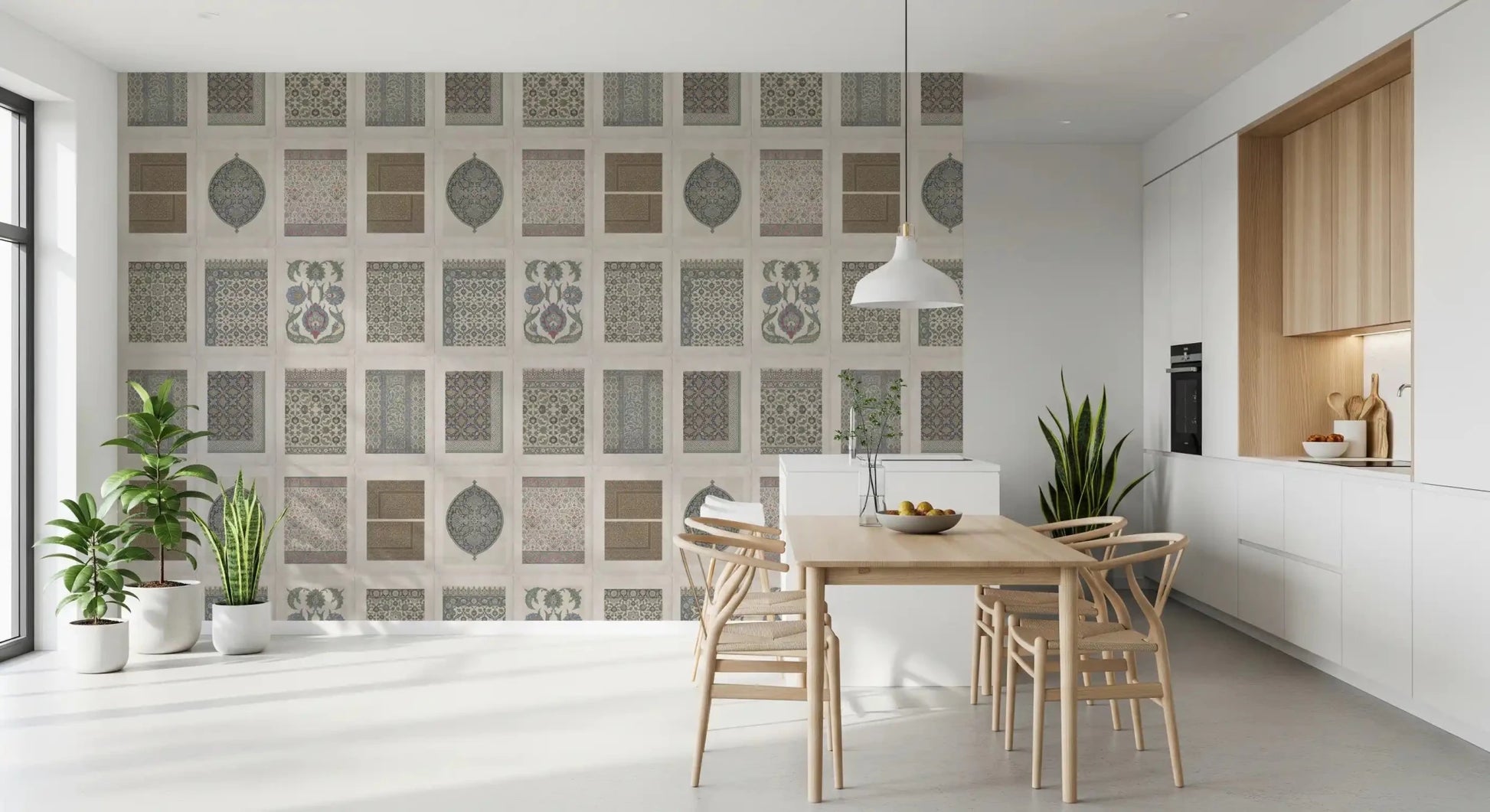 Decorative mosaic panel wall mural, Heritage Pattern Gallery for dining room