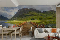 Scenic Scottish mural design

