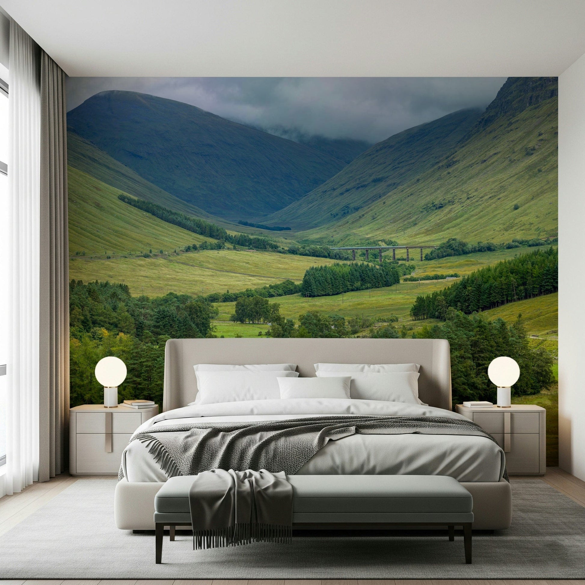 Beautiful vista Scotland wall mural stunning nature wallpaper