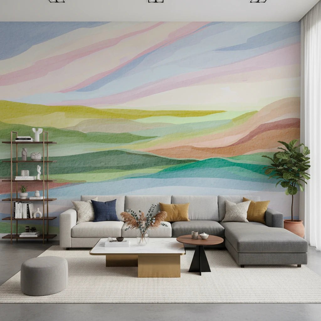 Hills and Hues Wall Mural