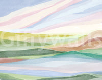 Hills and Hues Wall Mural