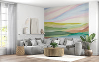 Hills and Hues Wall Mural