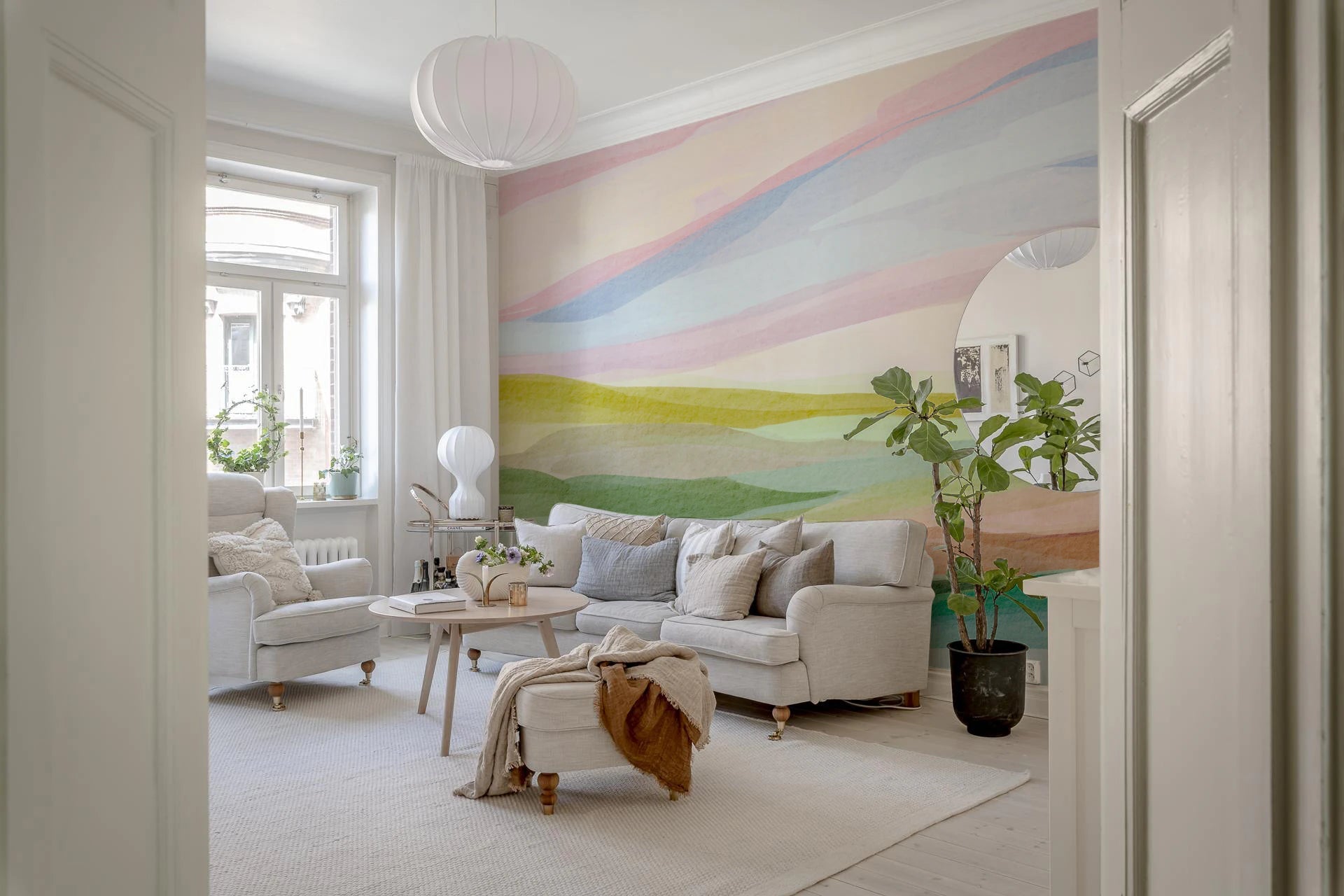 Hills and Hues Wall Mural