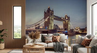Intricate bridge details in a Historic Crossing Wall Mural design.