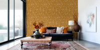 Homeland Floral Golden Wallpaper⁠