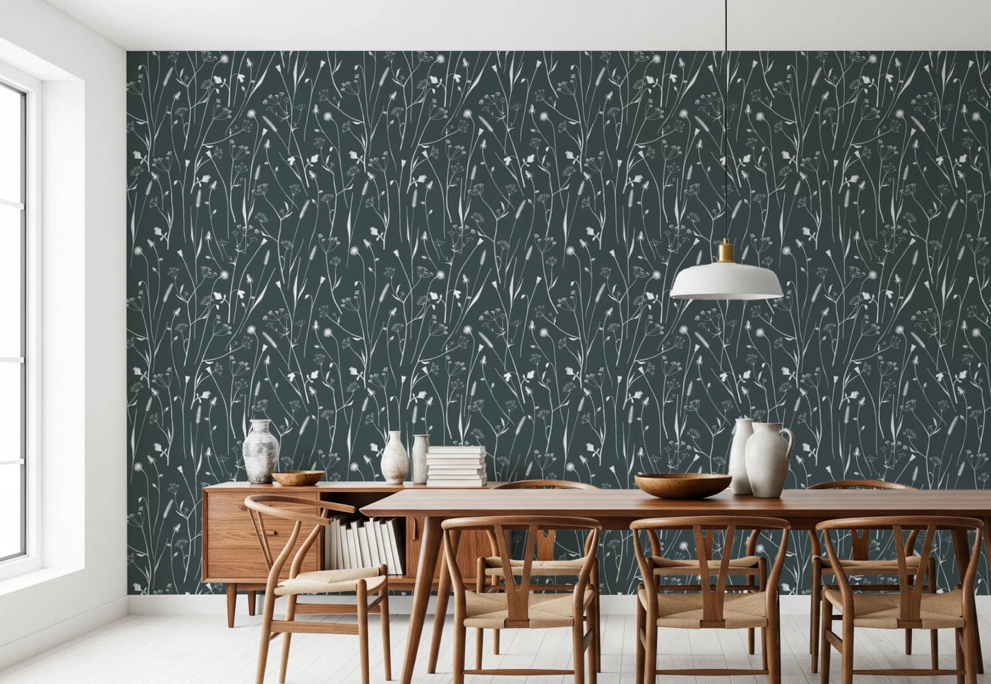 Homeland Floral Outer Space Wallpaper⁠