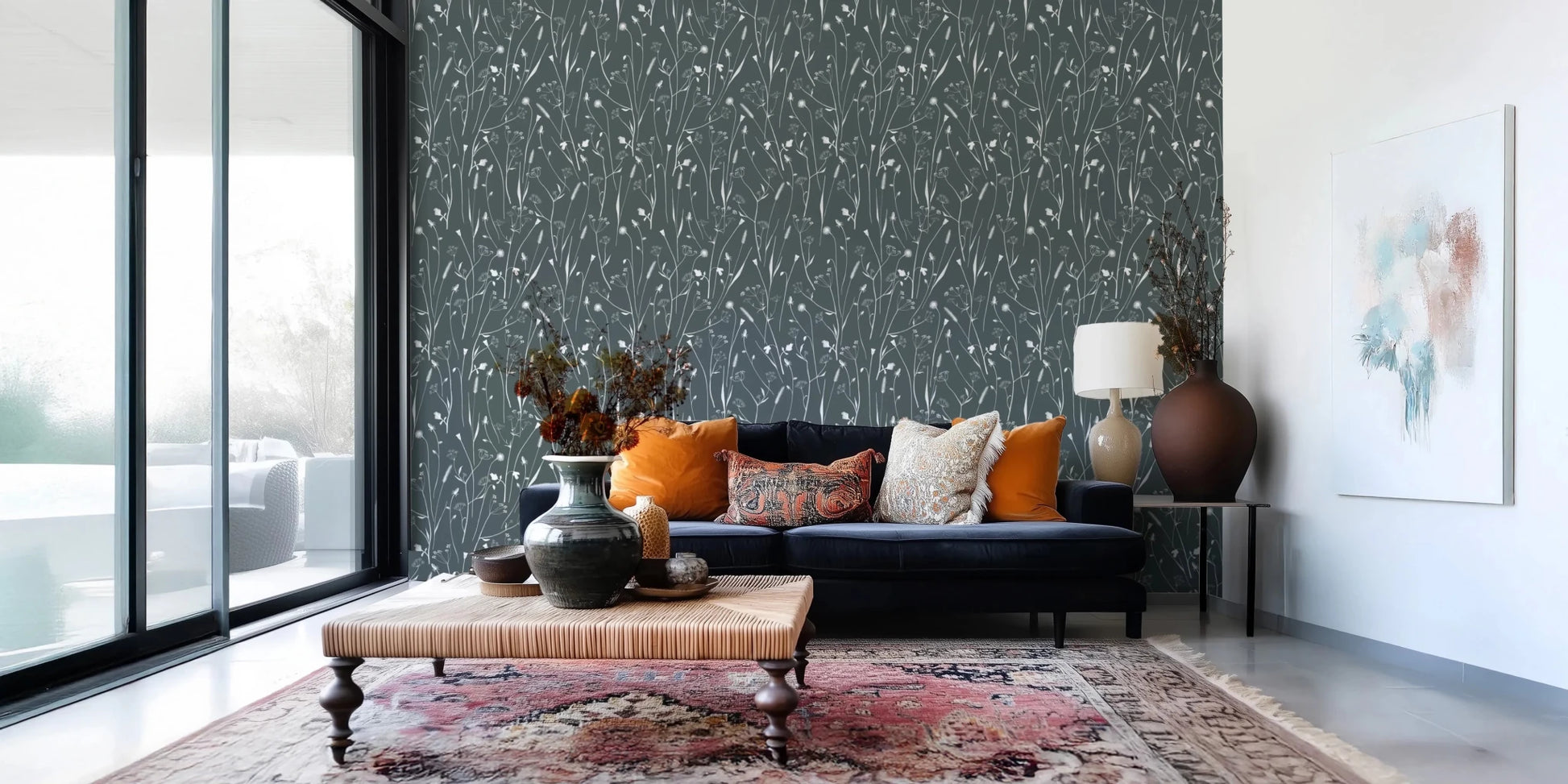 Homeland Floral Outer Space Wallpaper⁠