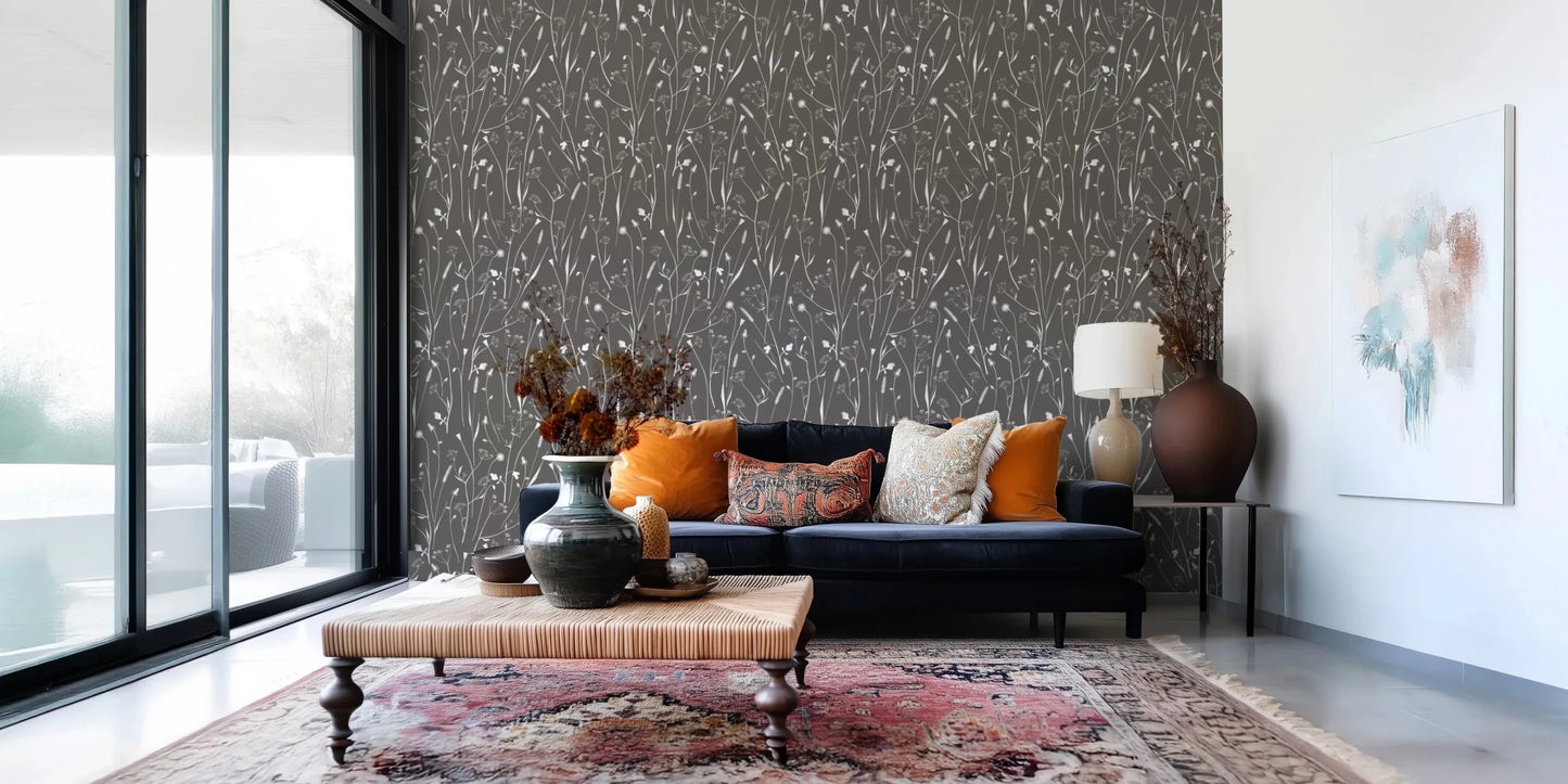 Homeland Floral Silhouette Wallpaper⁠
