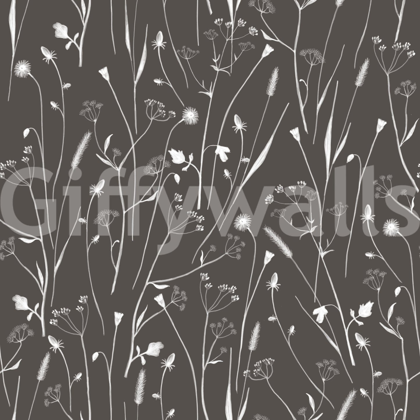 Homeland Floral Silhouette Wallpaper⁠