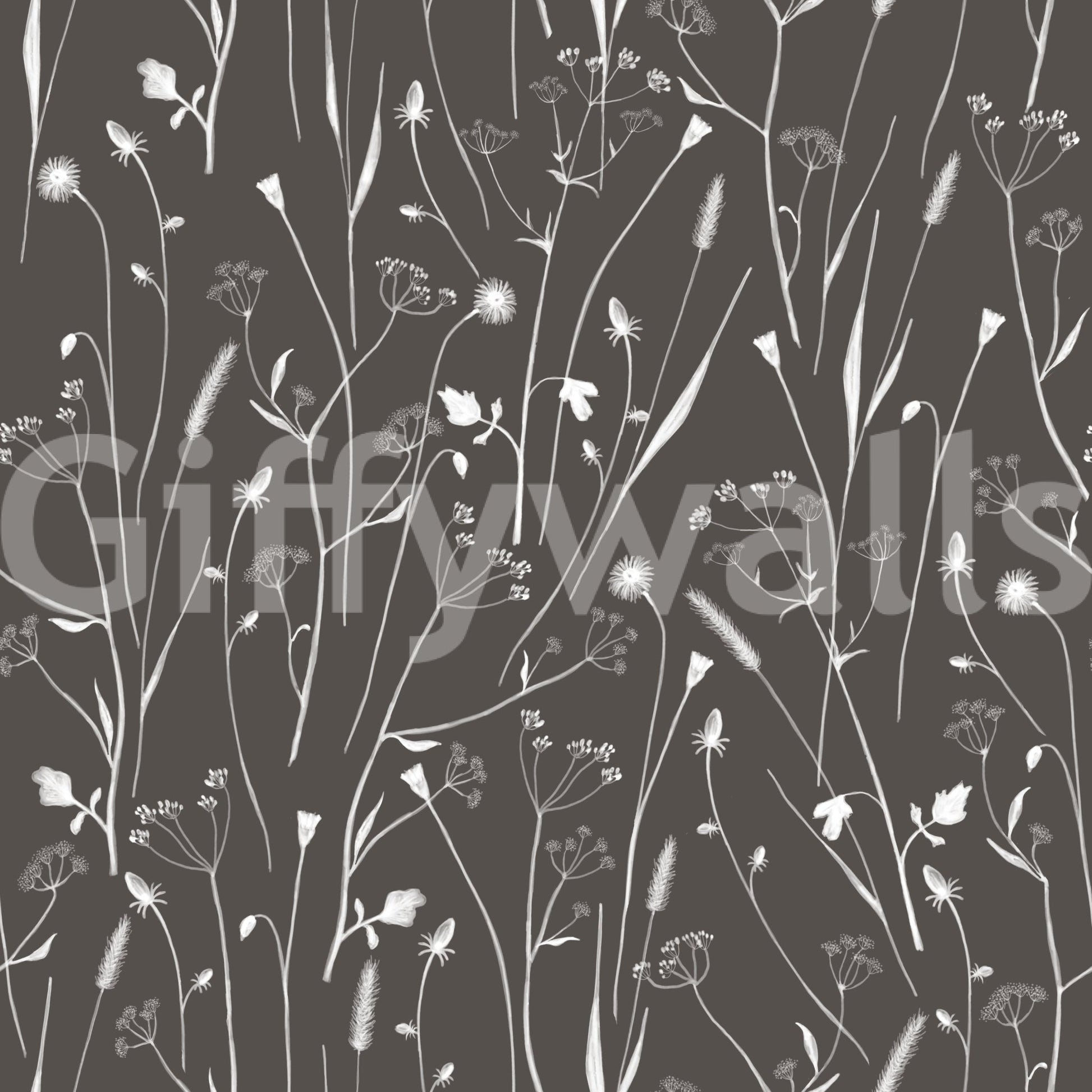 Homeland Floral Silhouette Wallpaper⁠