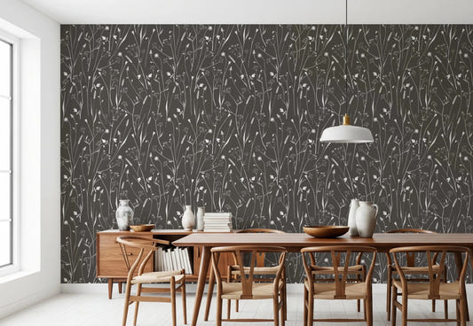Homeland Floral Silhouette Wallpaper⁠