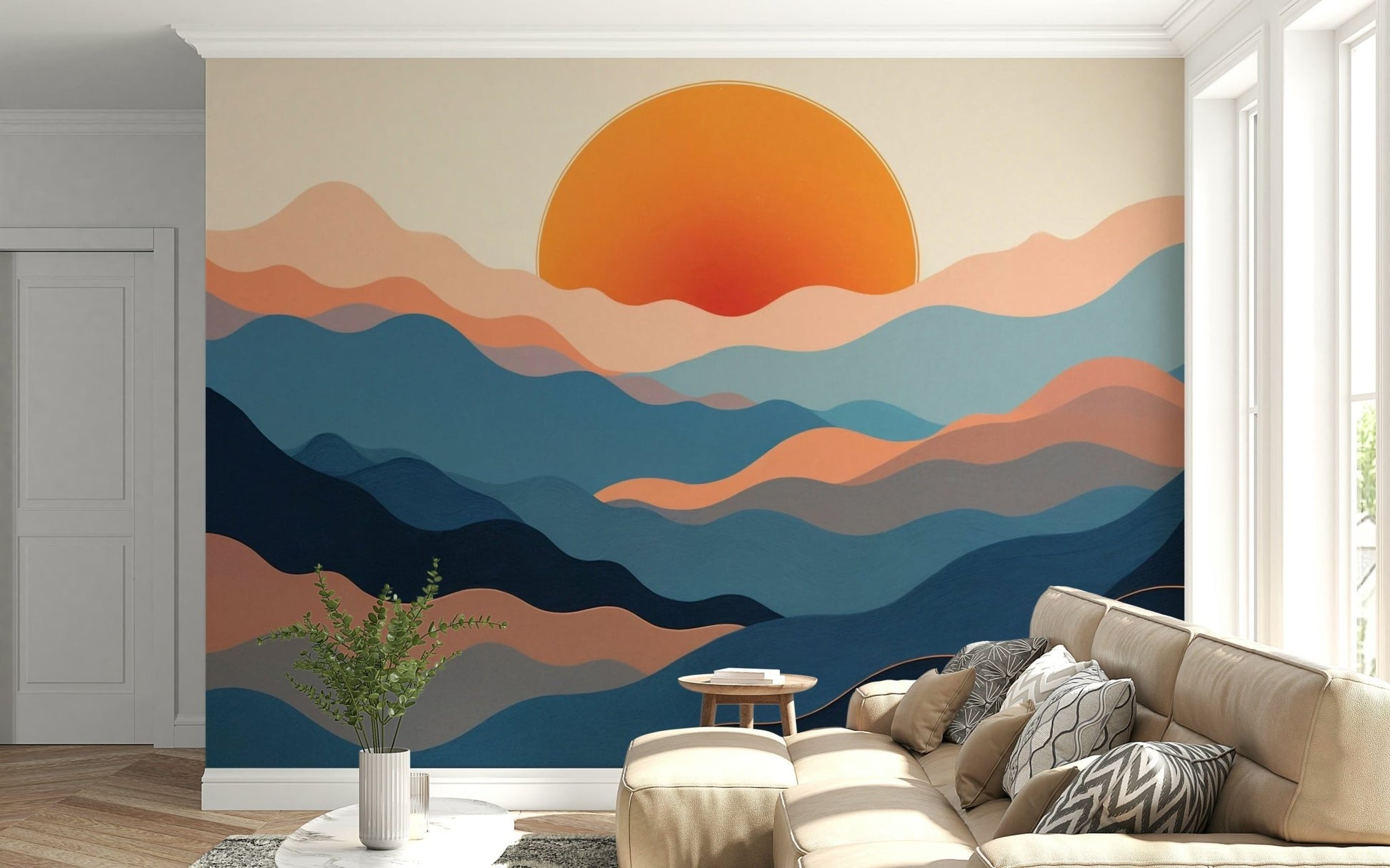 Horizon Layers Wall Mural