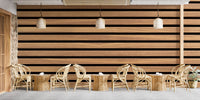 Wooden stripe wallpaper with various styles
