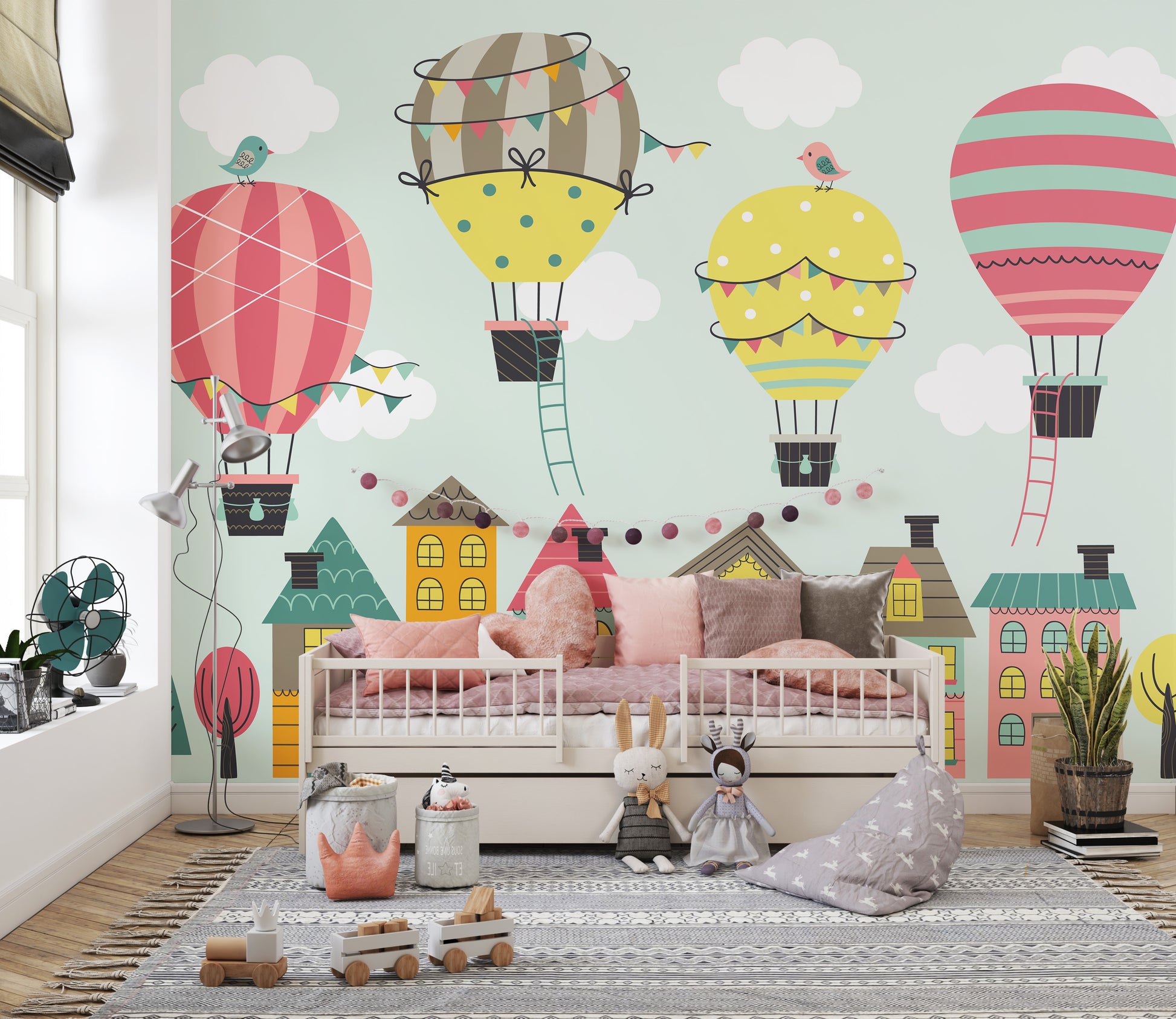 Hot Air Balloons Nursery wallpaper - Giffywalls