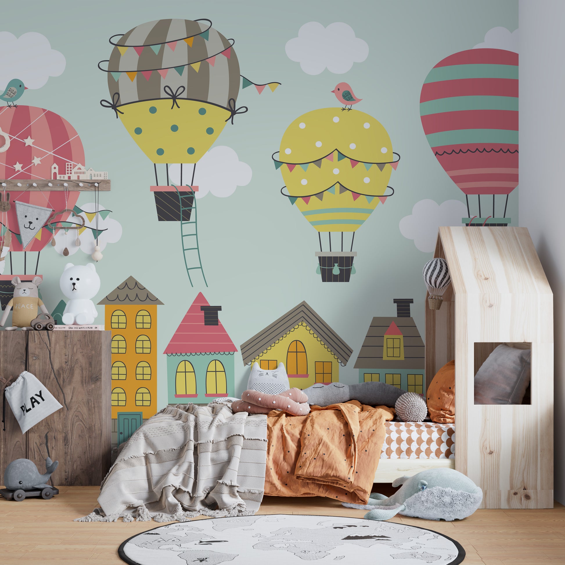 Hot Air Balloons Wallpaper Mural