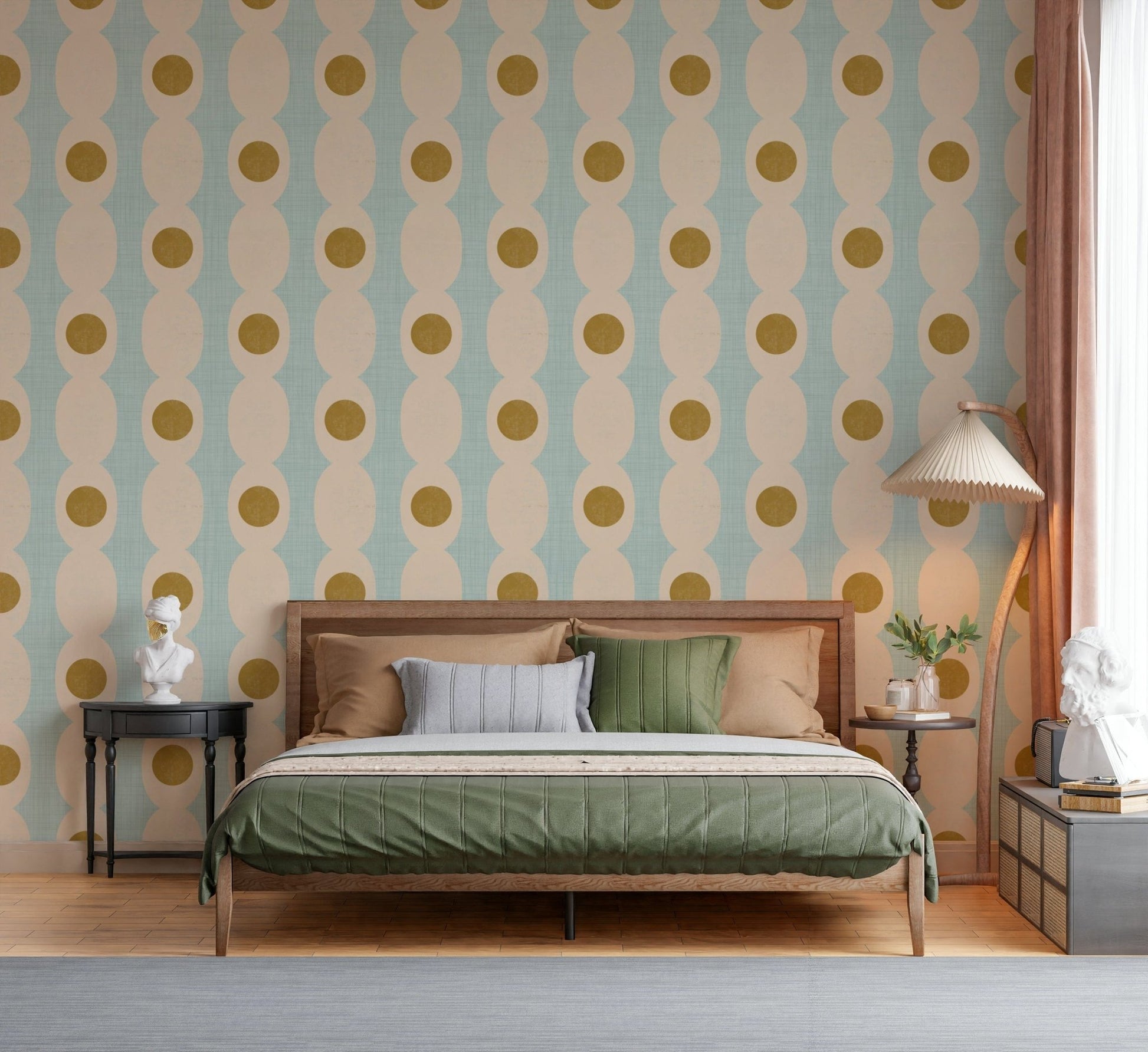 Hourglass Echo design featuring repeated curves and balanced geometry.