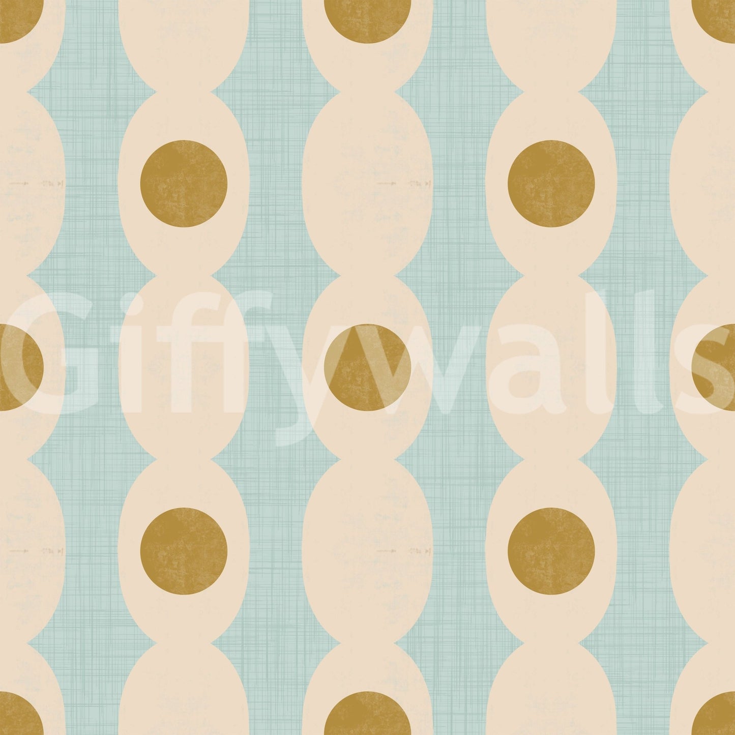 Abstract geometric Hourglass Echo wallpaper for sleek, stylish interiors.