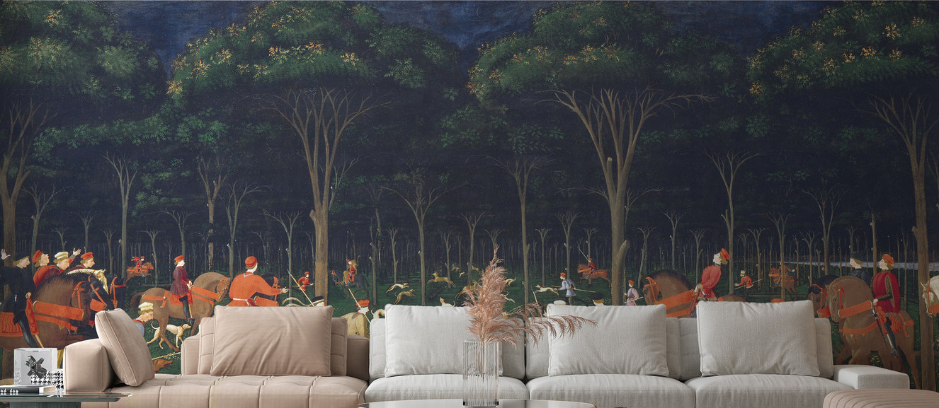 Artistic expedition wallpaper mural tones