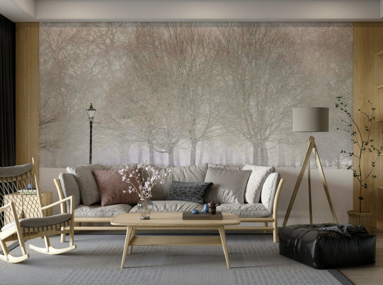 Tranquil and serene atmosphere.

