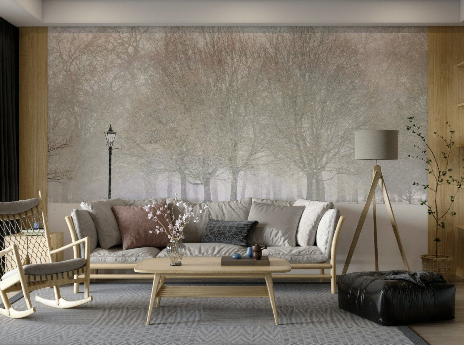 Tranquil and serene atmosphere.


