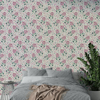 Garden flower wallpaper with soft hydrangea petals

