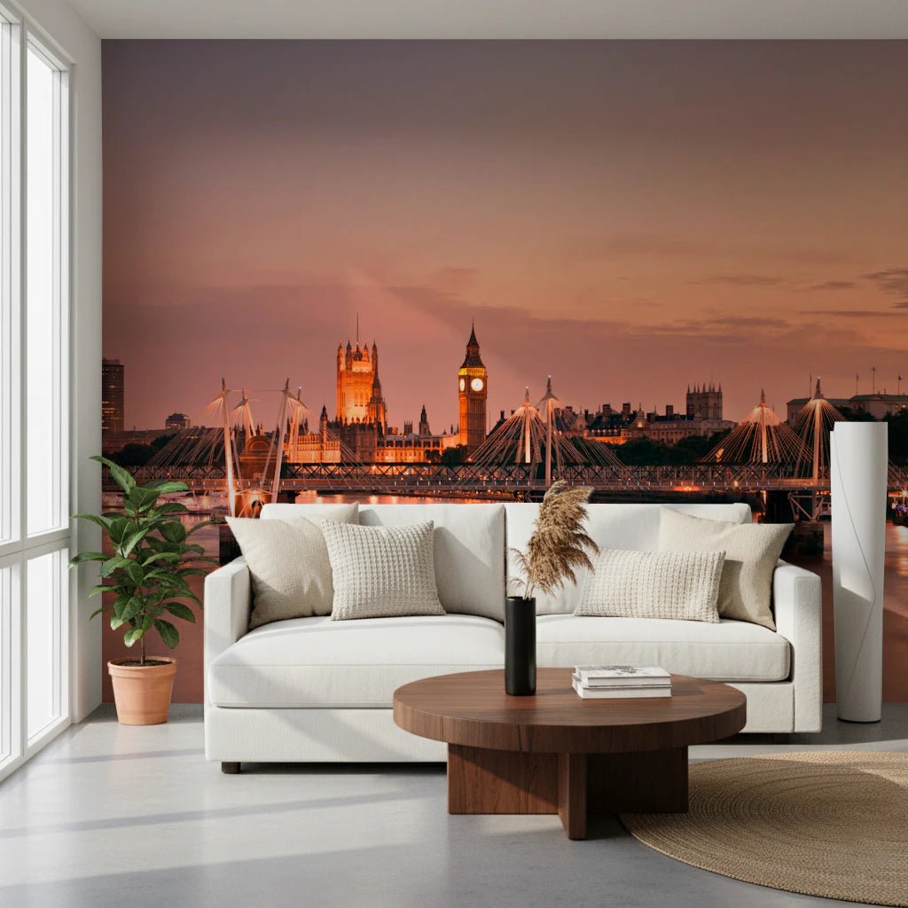 Iconic London at Dusk Wall Mural