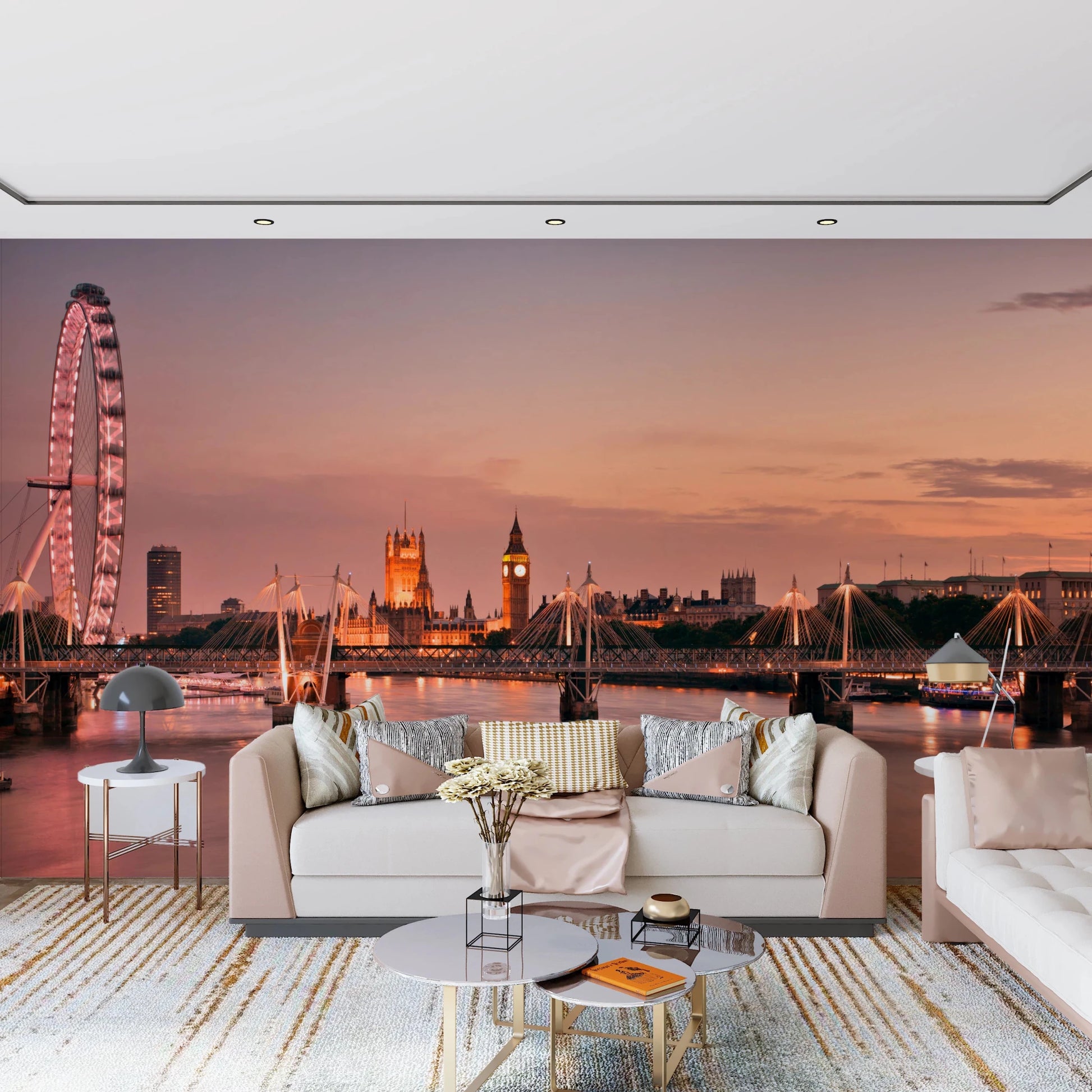 Iconic London at Dusk Wall Mural