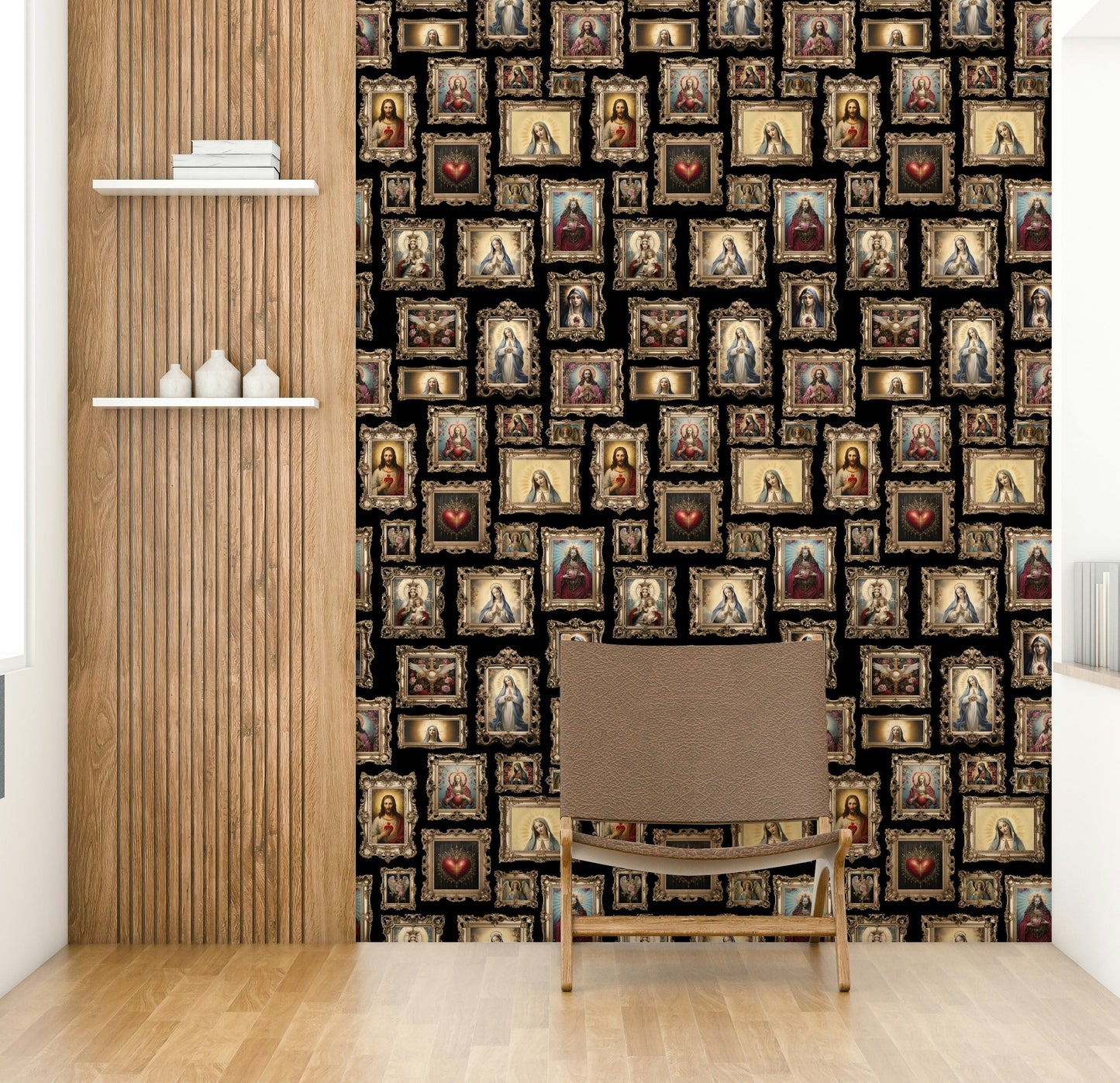 The pattern repeats seamlessly across the entire wall.
